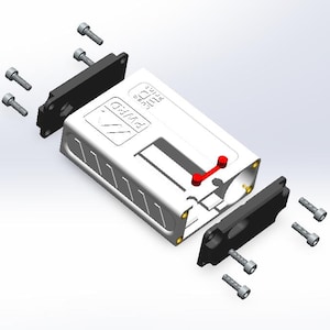 Heltec T114 LoRaボード用コンパクトで頑丈な3DプリントABSケース - 18650バッテリー対応 - 緊急通信ノード