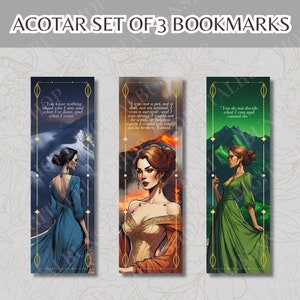 ACOTAR Printable Bookmarks, Sarah J Maas Booktok Merch Digital Download, Velaris The Night Court, A Court of Thorns and Roses Bookish