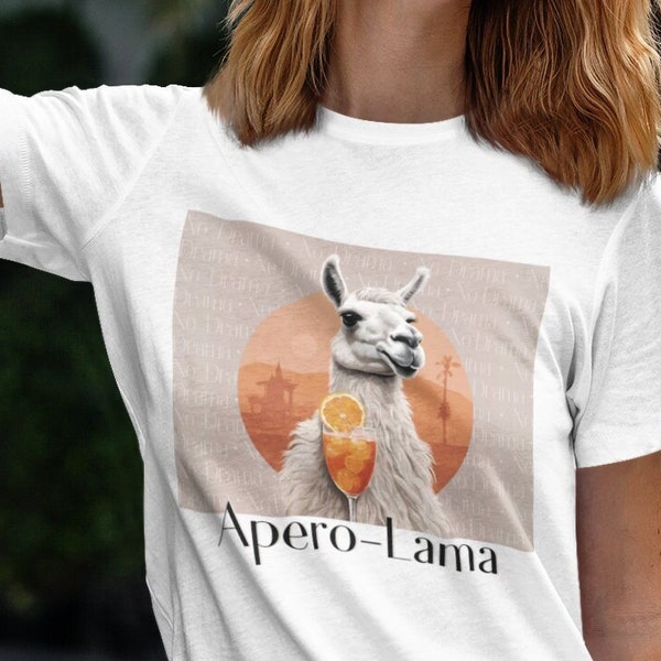 Aperol Lama T-Shirt - No Drama Lama Frauen Shirt Alkohol