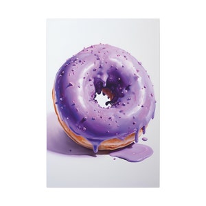 Ube Dream Delight -- | Digital Oil Painting | Canvas Wall Art Print | Canvas Prints | Canvas Art | Large Canvas Prints