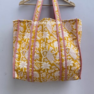 Handgemachte Einkaufstasche, indische Herstellung gesteppter Einkaufstaschen, umweltfreundliche Boho-Einkaufstaschen, Vintage-Schultertasche, Damentragetasche