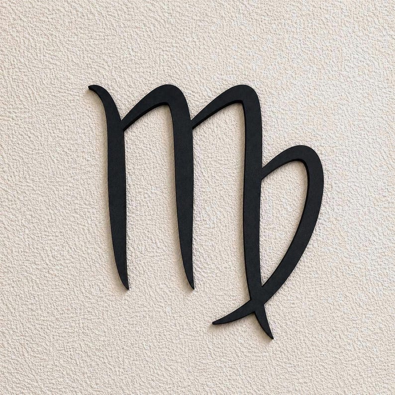 Design Letter R. Wood Virgo Zodiac Sign Wood Art | Premium Astrological Decor | Horoscope ...