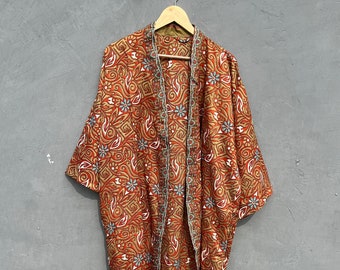 Women Silk Kimono Robe, Satin Silk Robes for Bridesmaid Silk Dressing Gown Long Silk Robe, Plus Size Luxury step mom gift