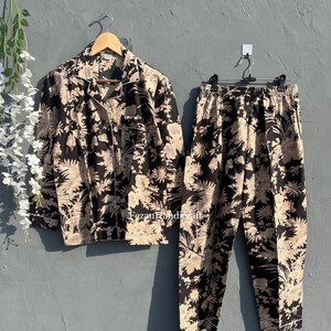 Floral Cotton Pajama Set: Women&#39;s Soft Print Sleepwear