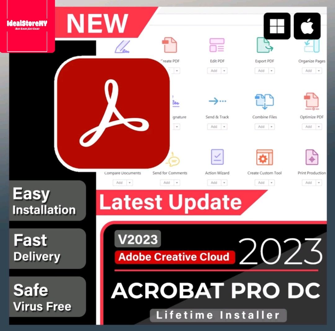 Adobe Acrobat Pro 2023 Windows Latest Full Version - Etsy Canada