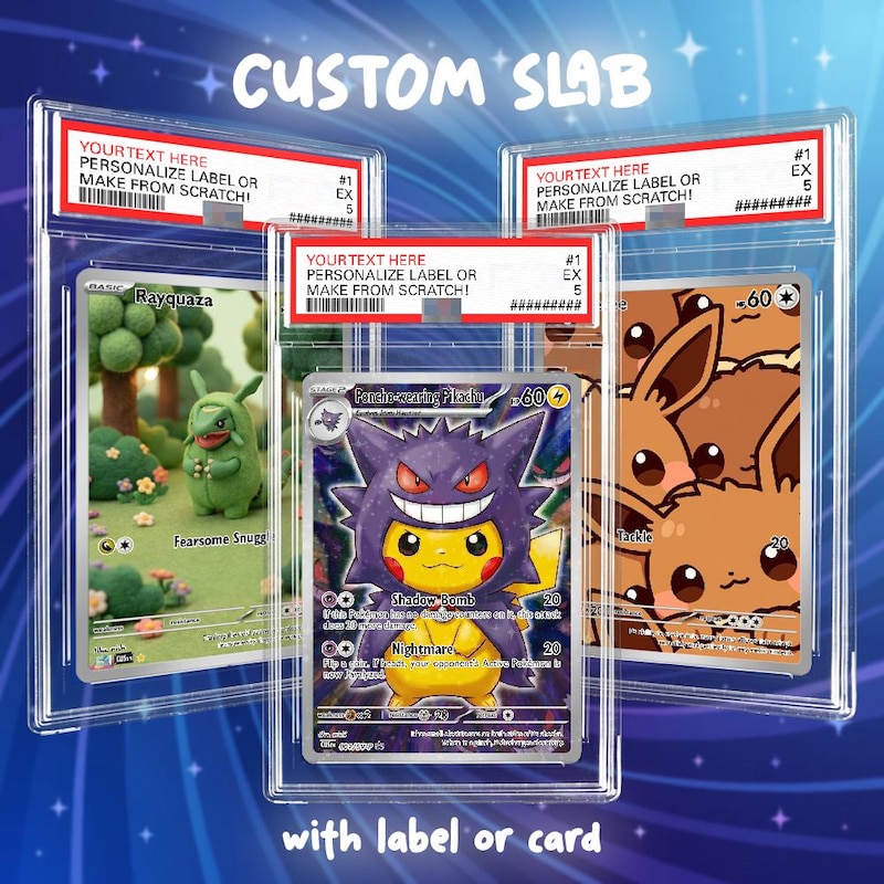 Custom Slab Repacks Custom Card Slab Labels - Etsy