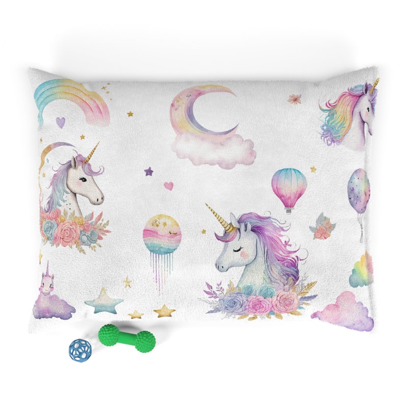 Rainbow Unicorn Pet Bed Etsy