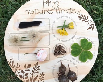 Montessori Kids Toddler Wood Nature Boards, Pretend Play, Imaginative Play, Nature Play