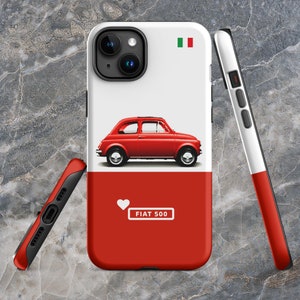 Fiat 500 Tough Case voor iPhone®, klassieke autotelefoonhoes voor autoliefhebbers