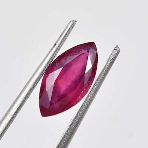 AAA Quality Burma Ruby Marquise Loose Gemstone Lot - Size - 5x2.5mm - Handmade Precious Loose Gemstone -  Faceted Stone for All Type Jewelry