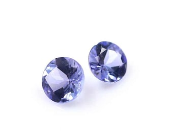 AAA Grade Tanzanite 6.50 MM Round Faceted Cut Loose Gemstone for Jewelry Setting, 1 Piece