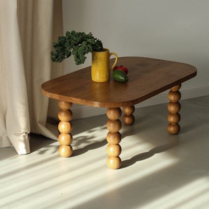 Wooden Minimalist Rectangular  Large Coffee Table