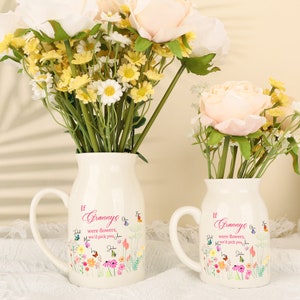 Custom If Nana Were Flower Vase,Grandmas Garden Birth Month Flower Vase,Mamas Garden,Flower Vase Gift,Mothers Day Gift For Grandma Nana Mimi image 2