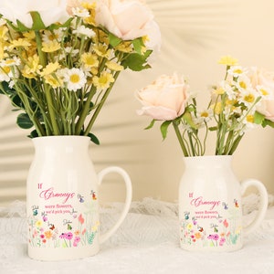 Custom If Nana Were Flower Vase,Grandmas Garden Birth Month Flower Vase,Mamas Garden,Flower Vase Gift,Mothers Day Gift For Grandma Nana Mimi image 7