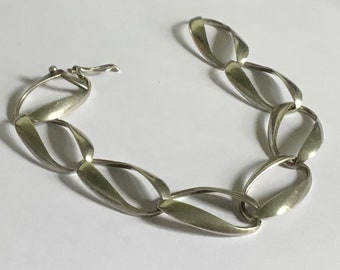 1970s Sterling Silver Link Bracelet