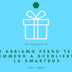 Tarjeta de felicitación con vale de regalo