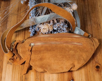 Suede Leather Belt Bag. NEW COLLECTION.