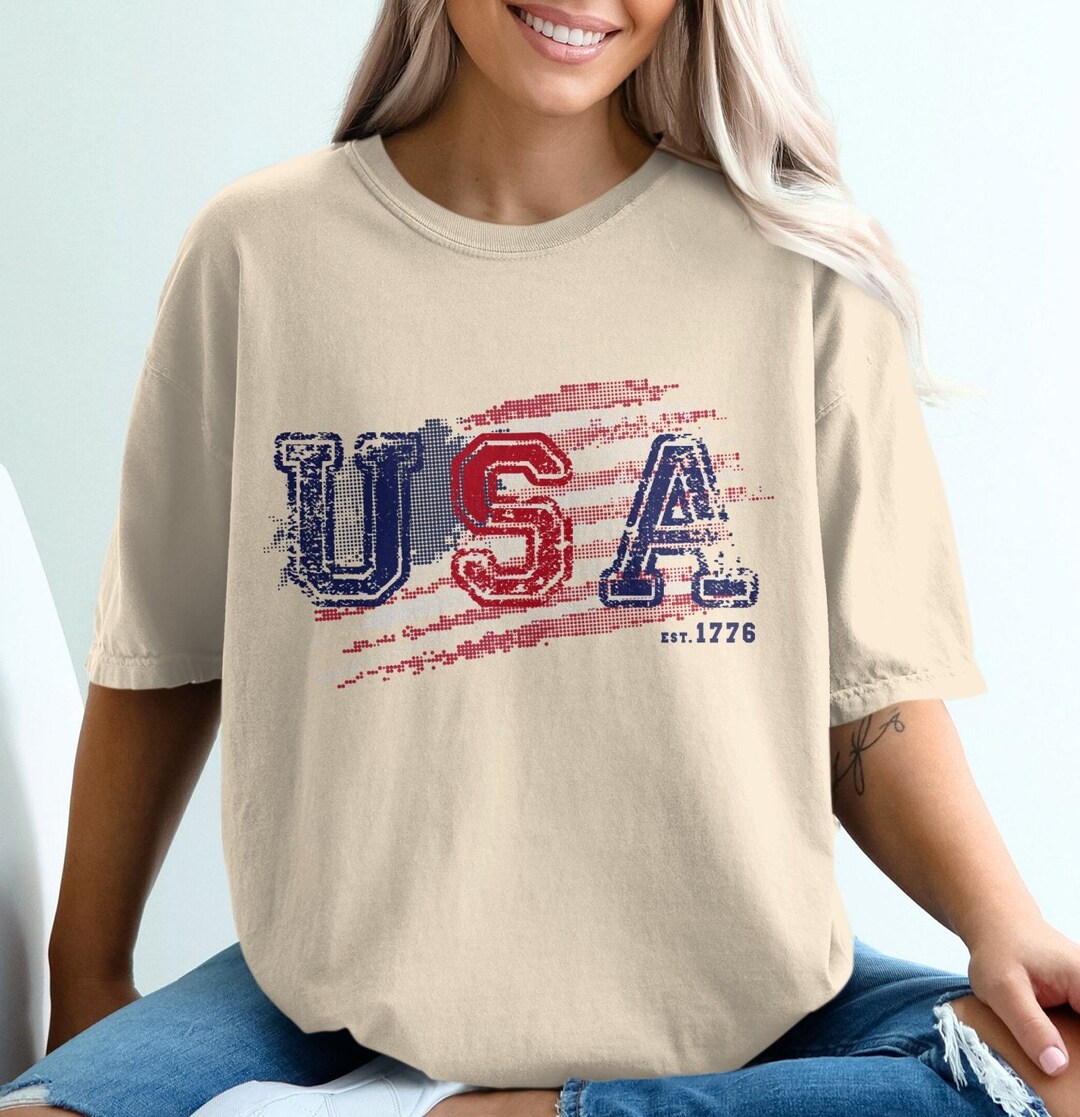 American retro long-sleeved T-shirt
