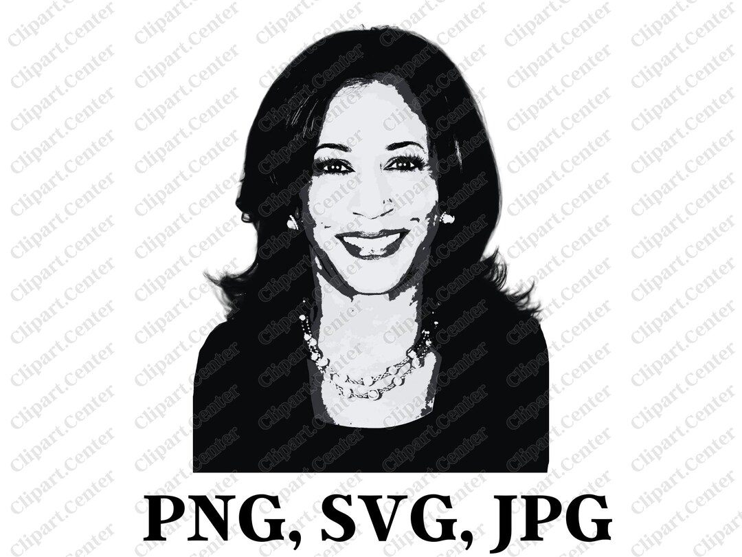 Harris Vector Kamala Harris PNG SVG JPG Kamala Harris Vector Kamala Harris Silhouette ...