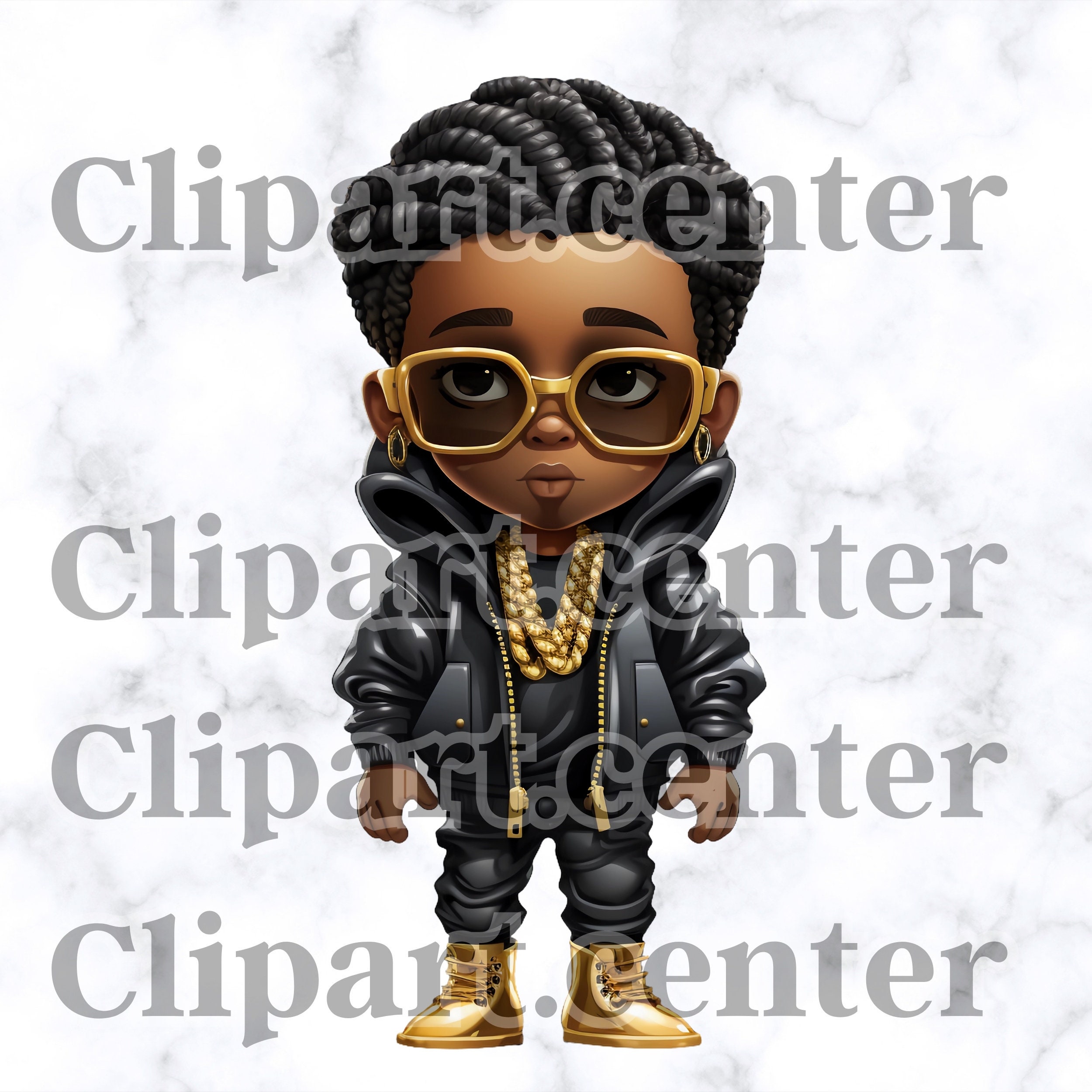 African American Boys, Clipart PNG, Instant Digital Download Urban ...