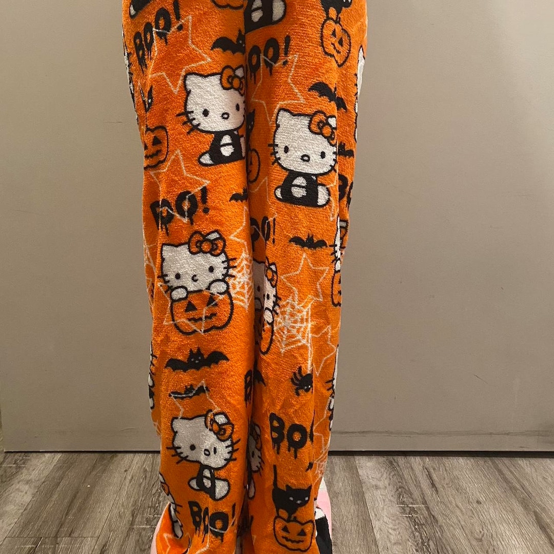 Hello Kitty Halloween Pajama Pants Cute Pajama Bottoms Etsy