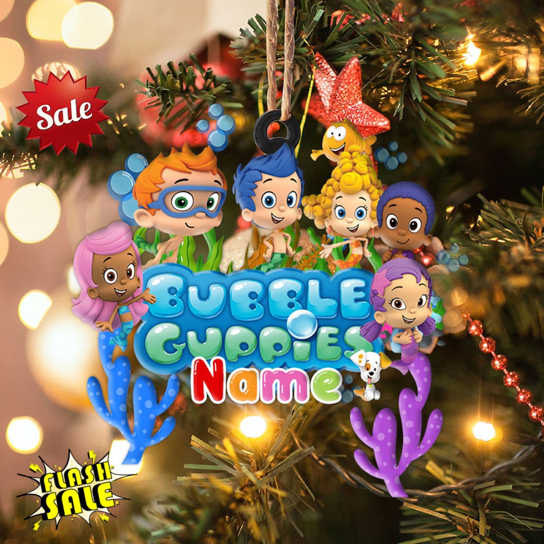 Personalized Bubble Guppies Christmas Ornament Bubble Guppies Etsy