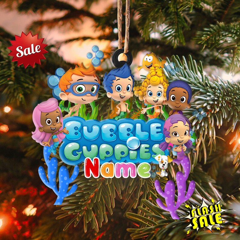 Personalized Bubble Guppies Christmas Ornament Bubble Guppies - Etsy