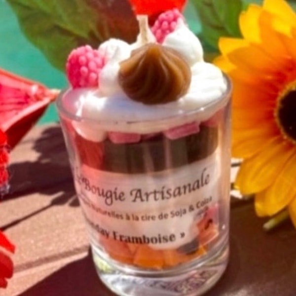 Bougie Gourmande "Sunday Framboise"- Parfum Framboise.