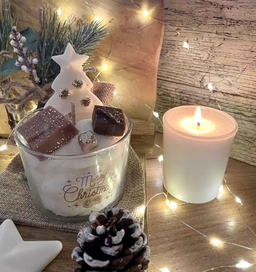 Bougie de Noël Sapin de Noël Parfum Sapin de Etsy France