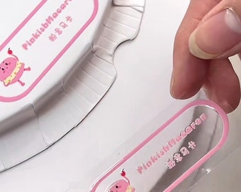 UV-stickers 3D-effect Pas merklogo aan Naamontwerp Aangepaste naam Embose