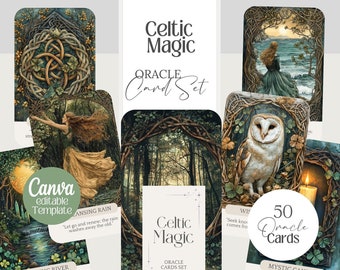 The Celtic Tarot Card Set by Courtney Davis With Book by