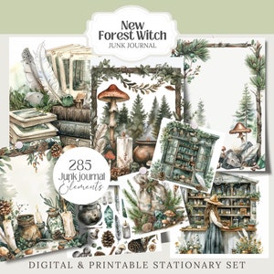 Forest Witch Png Witch Junk Journal Witchy Scrapbook Journal Forest ...