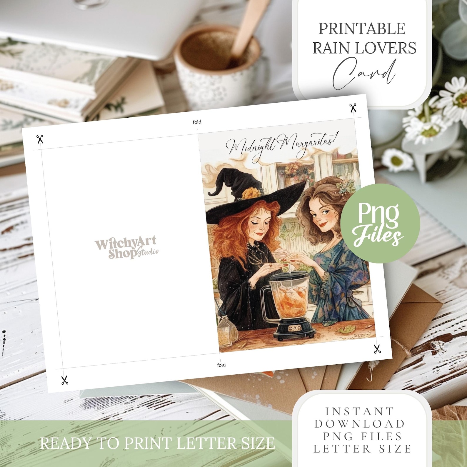 Practical Magic Invites Practical Magic Printable Card Midnight Margaritas Postcard Png Invite ...