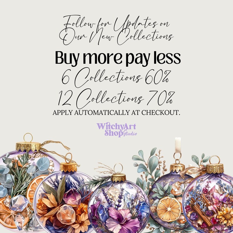 Witchy Spell Ball Ornament Potion Bottles Wiccan Pagan PNG images,  Ideal for clipart, stickers, scrapbooking, fussy cuts, illustrations, junk journals, planners, designs, grimoire, Book of Shadows