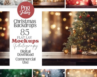 Christmas Mockup Background Bundle png, for holiday Product Photography backdrop, Photo Christmas Backgrounds, commercial use