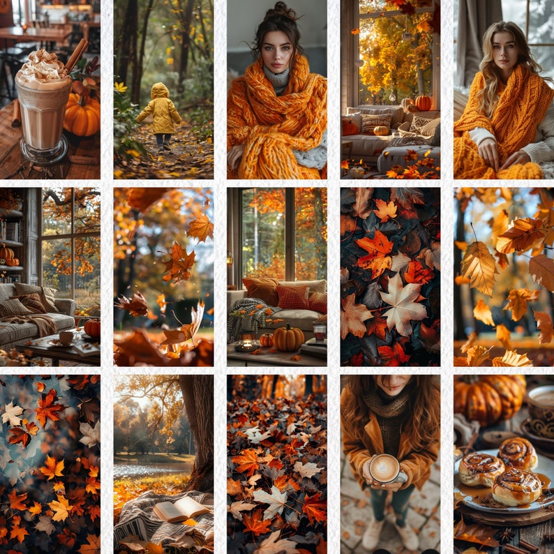 Autumn Fall Cozy Aesthetic Lifestyle Faceless Stock Photo Bundle images, social media photography, backdrop, luxe image, instagram feed