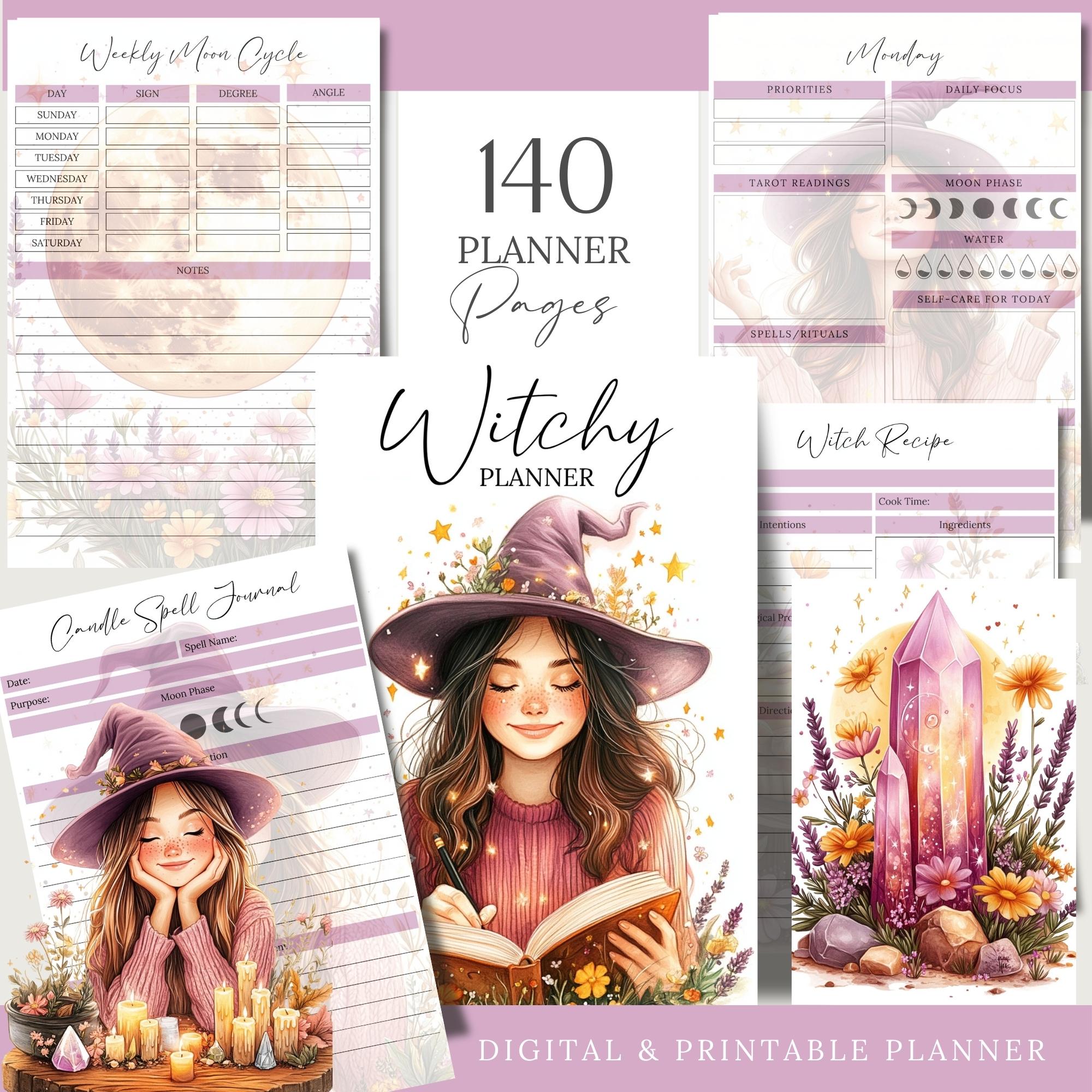 Planner Ritual Witchy Planner: Spell Journal, Ritual Workbook (printable PDF) - Etsy