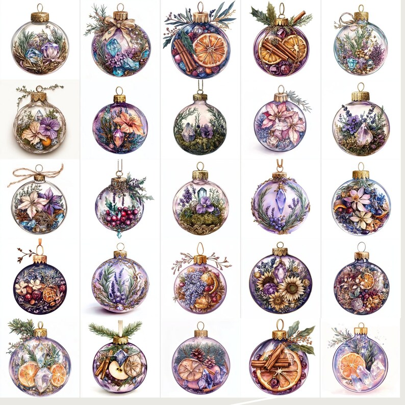 Witchy Spell Ball Ornament Potion Bottles Wiccan Pagan PNG images,  Ideal for clipart, stickers, scrapbooking, fussy cuts, illustrations, junk journals, planners, designs, grimoire, Book of Shadows