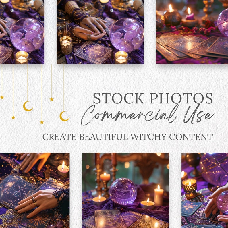 Tarot Reader Stock Photo Bundle images, photography for Fortune teller business commercial use, royalty free images, witchy content, website
