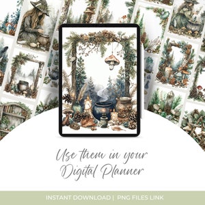 Forest Witch Png Witch Junk Journal Witchy Scrapbook Journal Forest ...