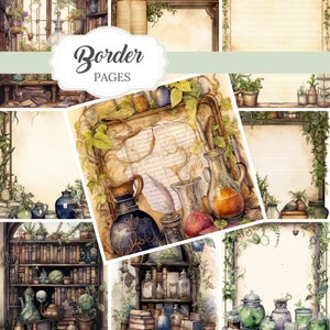 Green Witch Junk Journal Kit Witchy Planner Witch Journal Digital ...