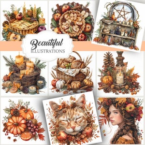 Mabon Celebration Witch Junk Journal Kit for Digital Grimoire, Book of ...