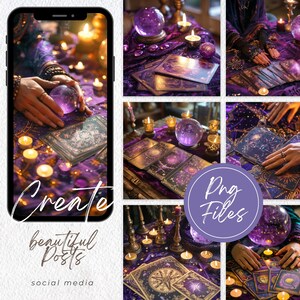 Tarot Reader Stock Photo Bundle images, photography for Fortune teller business commercial use, royalty free images, witchy content, website