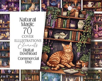 Herbal Apothecary PNG Clipart, Cozy Witch Illustrations (70 Images)