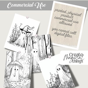 Cute Ghost 2 halloween spooky Coloring Pages book kawaii, anime, scary, teen party, kids activities, magic grayscale, witch, stress relief