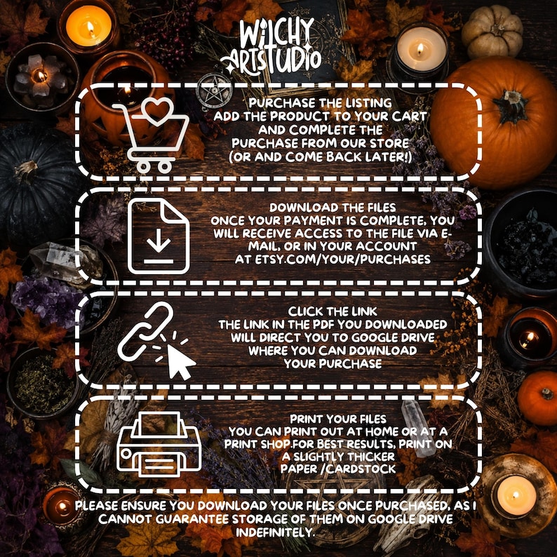 Samhain witch junk journal Witchy grimoire Wicca Clip art png pagan Ephemera ruota dell'anno Halloween art Pagine spiritual Scrapbook paper immagine 15