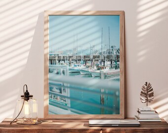 Boot print Bay Area, San Francisco print, Bay Area kunst aan de muur, digitale fotoprint, afdrukbare fotografie, home decor, Instant Download