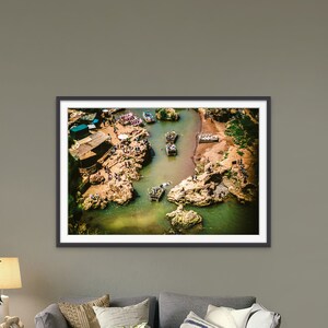 High Angle Waterfall, River, Morocco Wall Art, Digital Photo Print, Printable Photography, Home Decor, Instant Download