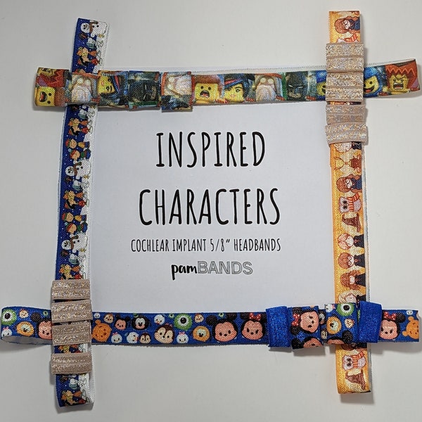 INSPIRED CHARACTERS cochlear implant 5/8" headbands