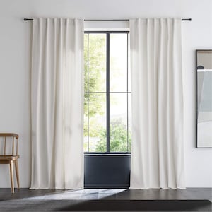 Extra Wide Heavy Linen Curtains for living room bedroom, Wide Linen Custom Size Drapery panels, Grommet, Rod pocket, Back Tab Hanging Option
